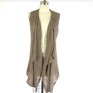 Eileen Fisher Alpaca Taupe Layering Sweater M